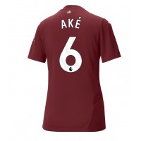 Maglia Calcio Manchester City Nathan Ake #6 Terza Divisa Donna 2024-25 Manica Corta